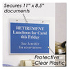 NuDell Clear Plastic Sign Holder Wall Mount 11 X 8.5 38008Z - CLEAR New NuDell Clear Plastic Sign Holder Wall Mount 11 X 8.5 38008Z - CLEAR New
