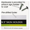 NuDell Clear Plastic Sign Holder Wall Mount 11 X 8.5 38008Z - CLEAR New NuDell Clear Plastic Sign Holder Wall Mount 11 X 8.5 38008Z - CLEAR New