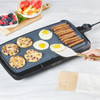 BLACK+DECKER 20" FAMILY-SIZED ELECTRIC GRIDDLE, 1500W - BLACK