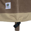 DUCK COVERS ELEGANT WATERPROOF 32 INCH W PATIO CHAIR COVER, SWISS COFFEE New