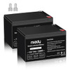 MIADY 12V 7AH RECHARGEABLE SEALED LEAD ACID BATTERY 2 PACK SLA12V7A - Black MIADY 12V 7AH RECHARGEABLE SEALED LEAD ACID BATTERY 2 PACK SLA12V7A - Black