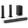 WOHOME 2 IN 1 DETACHABLE SOUND BAR, 4.1 CHANNEL BLUETOOTH - BLACK