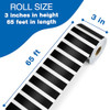 CARSON DELLOSA 65' BLACK AND WHITE STRIPES ROLLED STRAIGHT BULLETIN 1 ROLL New CARSON DELLOSA 65' BLACK AND WHITE STRIPES ROLLED STRAIGHT BULLETIN 1 ROLL New