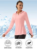 FKEEP WOMEN'S POLO SHIRTS LONG SLEEVE UPF 50+ SUN PROTECTION TENNIS GOLF - PINK New FKEEP WOMEN'S POLO SHIRTS LONG SLEEVE UPF 50+ SUN PROTECTION TENNIS GOLF - PINK New
