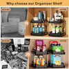 JLKDQ UNDER SINK ORGANIZERS AND STORAGE, 2 PACK - BLACK JLKDQ UNDER SINK ORGANIZERS AND STORAGE, 2 PACK - BLACK