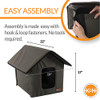 K&H Pet Products Outdoor Cat House for Outside Pets, Weatherproof Outdoor Cat