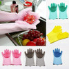 Yinceber Silicone Dishwashing Gloves, V Gloves, Gray L New Yinceber Silicone Dishwashing Gloves, V Gloves, Gray L New