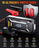 ACMOUNT CAR BATTERY JUMP STARTER PORTABLE 6000A 12V, LCD USB QUICK CHARGE BLACK ACMOUNT CAR BATTERY JUMP STARTER PORTABLE 6000A 12V, LCD USB QUICK CHARGE BLACK