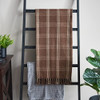 Creative Co-Op Recycled Cotton Throw Blanket, Brown Plaid New Creative Co-Op Recycled Cotton Throw Blanket, Brown Plaid New