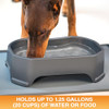 Neater Pet Brands Large Water Bowl (1.25 Gallon), WHJJK - Gunmetal Grey New