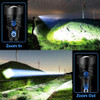 OMALIGHT Rechargeable LED Tactical Flashlight with Zoomable, 10 Modes - Black OMALIGHT Rechargeable LED Tactical Flashlight with Zoomable, 10 Modes - Black