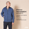 AMAZON ESSENTIALS MEN'S SWEATSHIRT MOCK NECK FLEECE ZIP UP SIZE L - BLUE HEATHER New AMAZON ESSENTIALS MEN'S SWEATSHIRT MOCK NECK FLEECE ZIP UP SIZE L - BLUE HEATHER New