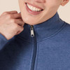 AMAZON ESSENTIALS MEN'S SWEATSHIRT MOCK NECK FLEECE ZIP UP SIZE L - BLUE HEATHER New AMAZON ESSENTIALS MEN'S SWEATSHIRT MOCK NECK FLEECE ZIP UP SIZE L - BLUE HEATHER New