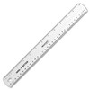 WESTCOTT ENGLISH AND METRIC SHATTERPROOF RULER, 12" - CLEAR New WESTCOTT ENGLISH AND METRIC SHATTERPROOF RULER, 12" - CLEAR New