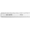 WESTCOTT ENGLISH AND METRIC SHATTERPROOF RULER, 12" - CLEAR New WESTCOTT ENGLISH AND METRIC SHATTERPROOF RULER, 12" - CLEAR New