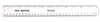 WESTCOTT ENGLISH AND METRIC SHATTERPROOF RULER, 12" - CLEAR New WESTCOTT ENGLISH AND METRIC SHATTERPROOF RULER, 12" - CLEAR New