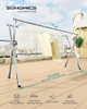 SONGMICS ULLR903E01 CLOTHES DRYING RACK, 56.3-93.7" Extendable, Dove Gray SONGMICS ULLR903E01 CLOTHES DRYING RACK, 56.3-93.7" Extendable, Dove Gray