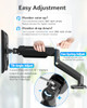 MOUNTUP Single Monitor Desk Mount, Adjustable Gas Spring Monitor Arm Support