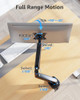 MOUNTUP Single Monitor Desk Mount, Adjustable Gas Spring Monitor Arm Support