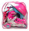 CHICAGO SKATES INLINE TRAINING SKATE COMBO SET SIZE: MEDIUM YOUTH 1-4 - PINK