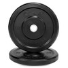 CAP BARBELL RUBBER OLYMPIC BUMPER PLATE | MULTIPLE OPTIONS/COLORS 25lbs - BLACK