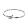 PANDORA PANDORA MOMENTS T-BAR 17CM SNAKE CHAIN 925 STERLING SILVER BRACELET PANDORA PANDORA MOMENTS T-BAR 17CM SNAKE CHAIN 925 STERLING SILVER BRACELET