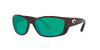 Costa Del Mar Men's Fisch Rectangular Sunglasses -Tortiose/Green Mirror
