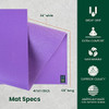LEVEL ONE JADEYOGA LEVEL ONE YOGA MAT - 4MM - CLASSIC PURPLE LEVEL ONE JADEYOGA LEVEL ONE YOGA MAT - 4MM - CLASSIC PURPLE