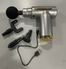 GENERIC MASSAGE GUN 6 SPEED - SILVER GRAY/GOLD