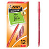 BIC ROUND STIC BALLPOINT PENS, MEDIUM POINT, 1.0 MM, TRANSLUCENT BARREL,12PK New BIC ROUND STIC BALLPOINT PENS, MEDIUM POINT, 1.0 MM, TRANSLUCENT BARREL,12PK New