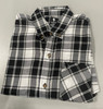 BLACK HORSE MEN'S L WOVEN PLAID SHIRT - BLACK AND WHITE MENS - BLACK AND WHITE New