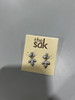 THE SAK SILVER LEAF EARRINGS - SILVER New