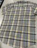 BLACK HORSE WOVEN PLAID SHIRT - MENS L - GRAY/BLACK/LIGHT BLUE/YELLOW/WHITE New