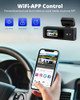 KINGSLIM DASH CAM FRONT REAR 2K+1080P MINI WIFI DASH CAMERA E2PRO - BLACK