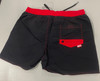 DIESEL BMBX-WAVE 2.017 BLACK SWIM SHORTS - SIZE:L - BLACK/RED New