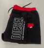 DIESEL BMBX-WAVE 2.017 BLACK SWIM SHORTS - SIZE:L - BLACK/RED New