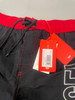 DIESEL BMBX-WAVE 2.017 BLACK SWIM SHORTS - SIZE:L - BLACK/RED New