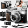 NBD 4K Digital Cameras Autofocus,48MP Vlogging Cameras YouTube Antishake Silver NBD 4K Digital Cameras Autofocus,48MP Vlogging Cameras YouTube Antishake Silver