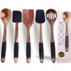 TOOKSA PREMIUM 5 PIECE ACACIA UTENSIL SET BLACK TKS-ACAUTENSIL-5P-BK TOOKSA PREMIUM 5 PIECE ACACIA UTENSIL SET BLACK TKS-ACAUTENSIL-5P-BK