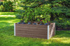 Vita Urbana 3 Foot x 5 Foot Embossed Vinyl Keyhole Garden with Basket, VT17502 Vita Urbana 3 Foot x 5 Foot Embossed Vinyl Keyhole Garden with Basket, VT17502