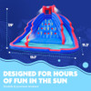Sunny & Fun Ultra Climber Inflatable Water Slide Park 13.1x11.2x7.9ft - Blue/Red Sunny & Fun Ultra Climber Inflatable Water Slide Park 13.1x11.2x7.9ft - Blue/Red