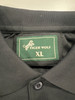 TIGER WOLF 3 BUTTON POLO SHIRT - SIZE: MEN XL - BLACK TIGER WOLF 3 BUTTON POLO SHIRT - SIZE: MEN XL - BLACK
