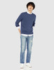 AMAZON ESSENTIALS STORE MEN'S LONG-SLEEVE CREWNECK SWEATER, 100% COTTON - BLUE New AMAZON ESSENTIALS STORE MEN'S LONG-SLEEVE CREWNECK SWEATER, 100% COTTON - BLUE New