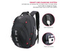 Swissdigital Black Pixel Business Backpack - Water Resistant – 15.6? Laptop