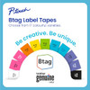 BROTHER P-TOUCH BTAG BTAG231 BLACK ON WHITE LABEL TAPE 1/2IN BY 13.1FT New BROTHER P-TOUCH BTAG BTAG231 BLACK ON WHITE LABEL TAPE 1/2IN BY 13.1FT New