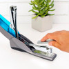 SWINGLINE STAPLER 25 SHEET CAPACITY OPTIMA 25 JAM FREE SOFT GRIP BLUE/GRAY SWINGLINE STAPLER 25 SHEET CAPACITY OPTIMA 25 JAM FREE SOFT GRIP BLUE/GRAY