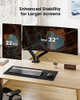 ERGEAR DUAL MONITOR STAND UP TO 32 INCHES - BLACK