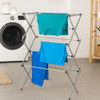 HONEY-CAN-DO COLLAPSIBLE LAUNDRY & TOWEL RACK, STURDY, STEEL - WHITE/ SILVER New HONEY-CAN-DO COLLAPSIBLE LAUNDRY & TOWEL RACK, STURDY, STEEL - WHITE/ SILVER New