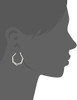 THE SAK HEXAGON SHAPED HOOP EARRINGS - SILVER