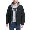 LEVI'S MEN'S COTTON HOODED MILITARY JACKET REGULAR & BIG & TALL MEN LT - BLACK New LEVI'S MEN'S COTTON HOODED MILITARY JACKET REGULAR & BIG & TALL MEN LT - BLACK New